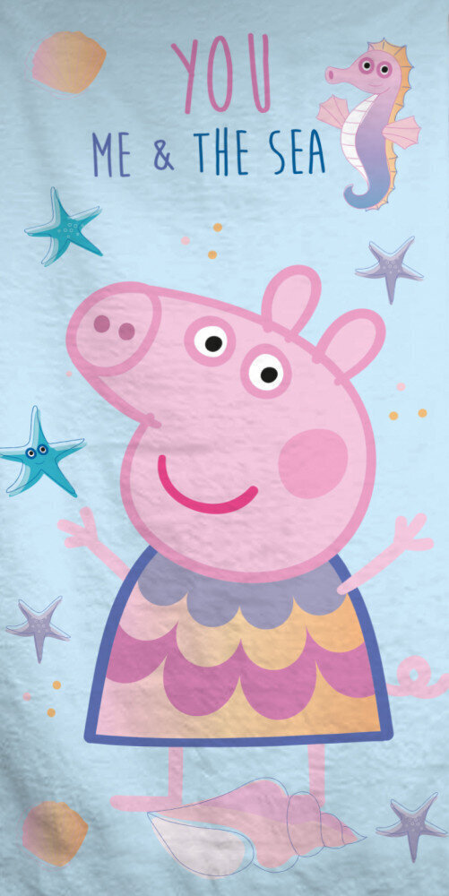 Peppa Pig & the Sea Pyyhe 70x140 cm hinta ja tiedot | Pyyhkeet | hobbyhall.fi