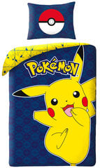 Pokémon Joyful Pikachu Pussilakanasetti 140×200 cm, 70×90 cm hinta ja tiedot | Vuodevaatteet lapsille | hobbyhall.fi