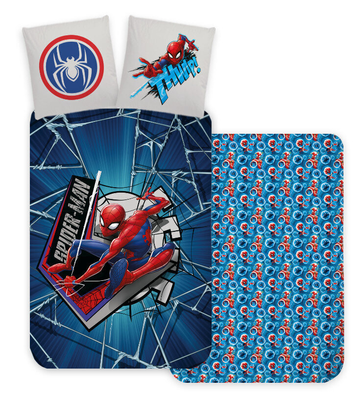 Spiderman Thiwp Kids Pussilakanasetti (small) 100×135 cm, 40×60 cm hinta ja tiedot | Vuodevaatteet lapsille | hobbyhall.fi