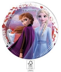 Disney Frozen II Leaf Yksittäiset paperilautaset (8 kpl) 23 cm FSC hinta ja tiedot | Tarjoiluastiat ja aterimet juhliin | hobbyhall.fi