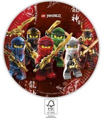Lego Ninjago Yksittäiset paperilautaset (8 kpl) 23 cm FSC hinta ja tiedot | Tarjoiluastiat ja aterimet juhliin | hobbyhall.fi