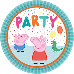 Peppa Pig Yksittäiset paperilautaset (8 kpl) 23 cm hinta ja tiedot | Tarjoiluastiat ja aterimet juhliin | hobbyhall.fi