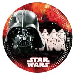 Star Wars Dark Side, Yksittäiset paperilautaset (8 kpl) 23 cm hinta ja tiedot | Tarjoiluastiat ja aterimet juhliin | hobbyhall.fi