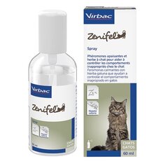 Rauhoittava aine kissoille Virbac Zenifel, 60 ml hinta ja tiedot | Eläinten hoitotuotteet | hobbyhall.fi