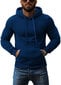 J.Style Huppari Fleece Navy 68B2009-66 68B2009-66/XL hinta ja tiedot | Miesten puserot ja hupparit | hobbyhall.fi