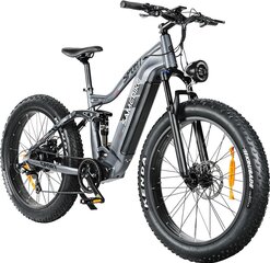 Sähköpyörä Samebike RS-A08 Mid-Drive, 26", harmaa, 750W, 17Ah Samsung hinta ja tiedot | SAMEBIKE Urheilu ja vapaa-aika | hobbyhall.fi