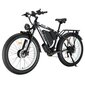 Sähköpyörä SAMEBIKE RS-A08 Mid-Drive, 26", musta, 750W, 17Ah Samsung hinta ja tiedot | Sähköpyörät | hobbyhall.fi