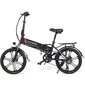 Sähköpyörä Samebike 20LVXD30-II, 20", musta, 350W, 10Ah hinta ja tiedot | Sähköpyörät | hobbyhall.fi