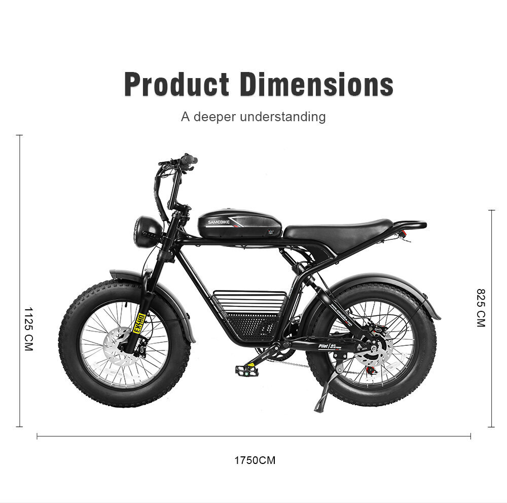 Sähköpyörä Samebike 20LVXD30-II, 20", musta, 350W, 10Ah hinta ja tiedot | Sähköpyörät | hobbyhall.fi