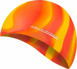 Aqua Speed Bunt, punainen/keltainen uimalakki aikuisille hinta ja tiedot | Uimalakit | hobbyhall.fi