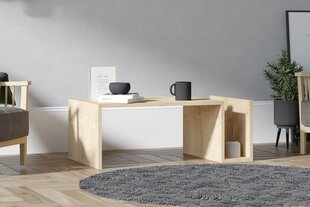 Sohvapöytä, Asir, 86,8x32,4x50 cm, beige hinta ja tiedot | Sohvapöydät | hobbyhall.fi