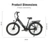 Sähköpyörä SAMEBIKE RS-A01, 26", musta, 750W, 14Ah hinta ja tiedot | Sähköpyörät | hobbyhall.fi