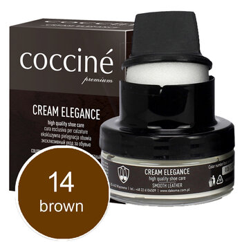 Nahkavoide (brown) - Coccine Cream Elegance, 50 ml hinta ja tiedot | Vaatteiden ja jalkineiden hoito | hobbyhall.fi