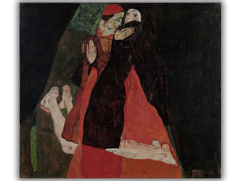 Taulu Kardinaali ja nunna (Egon Schiele)