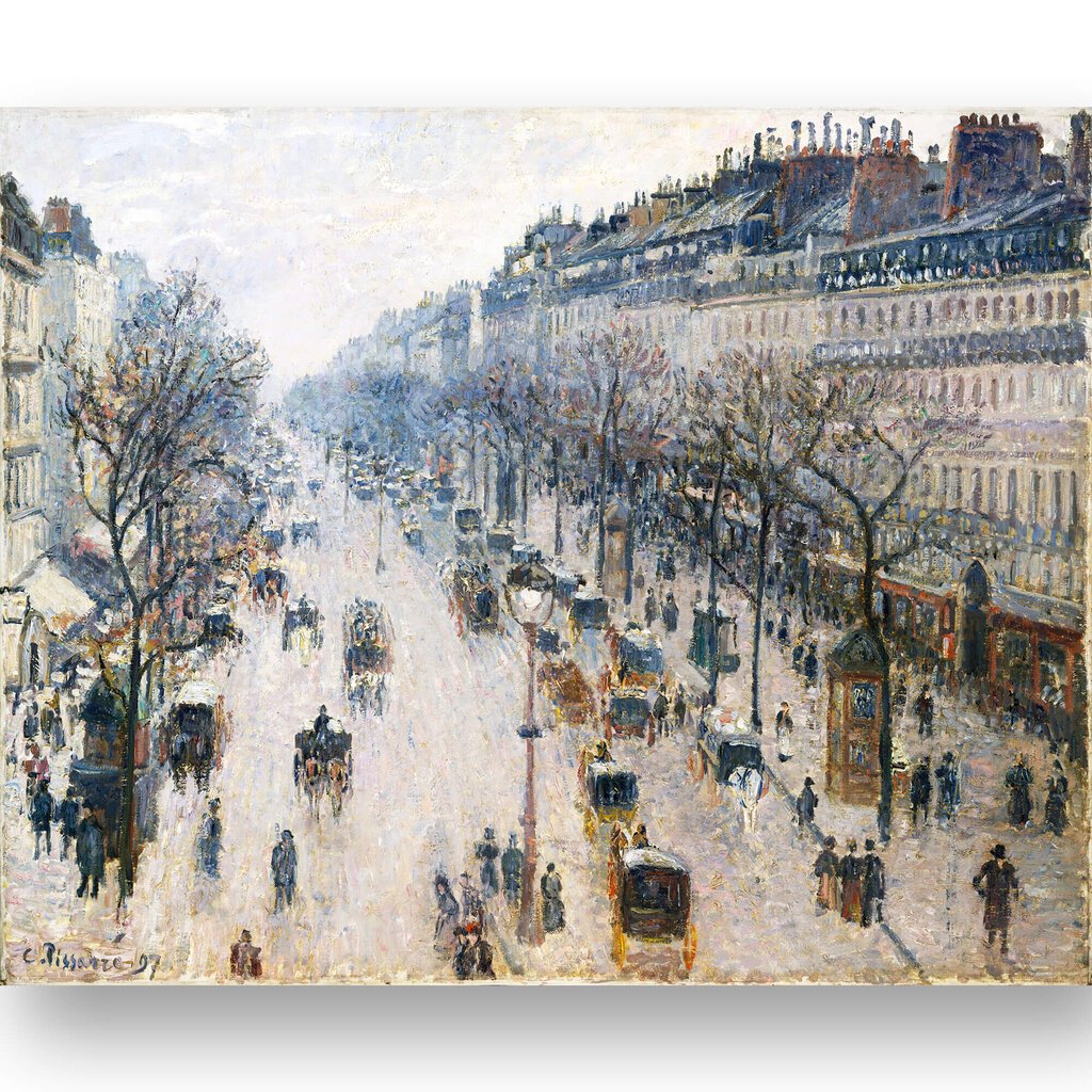 Taulu Boulevard Montmartre talviaamuna, Camille Pissarro hinta ja tiedot | Taulut | hobbyhall.fi