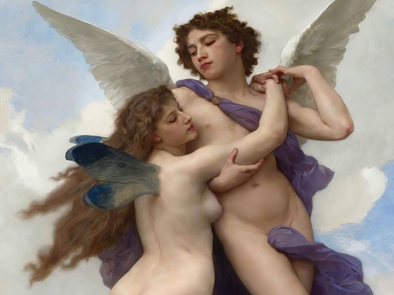 Taulu Cupid ja Psyche, William-Adolphe Bouguereau hinta ja tiedot | Taulut | hobbyhall.fi