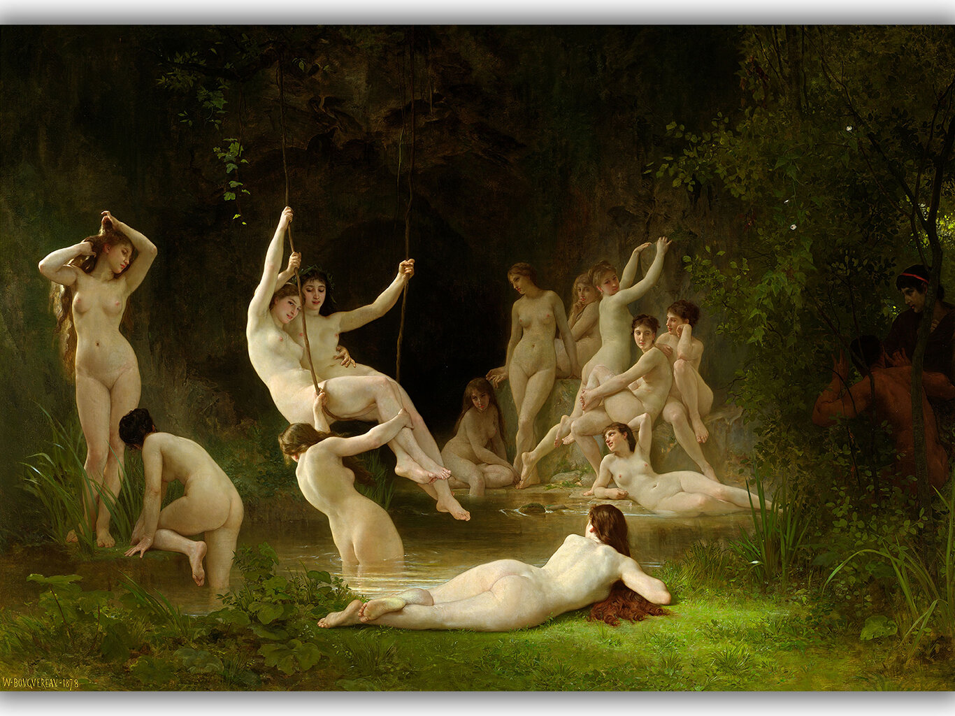 Jäljennys Nymphea, William-Adolphe Bouguereau hinta ja tiedot | Taulut | hobbyhall.fi