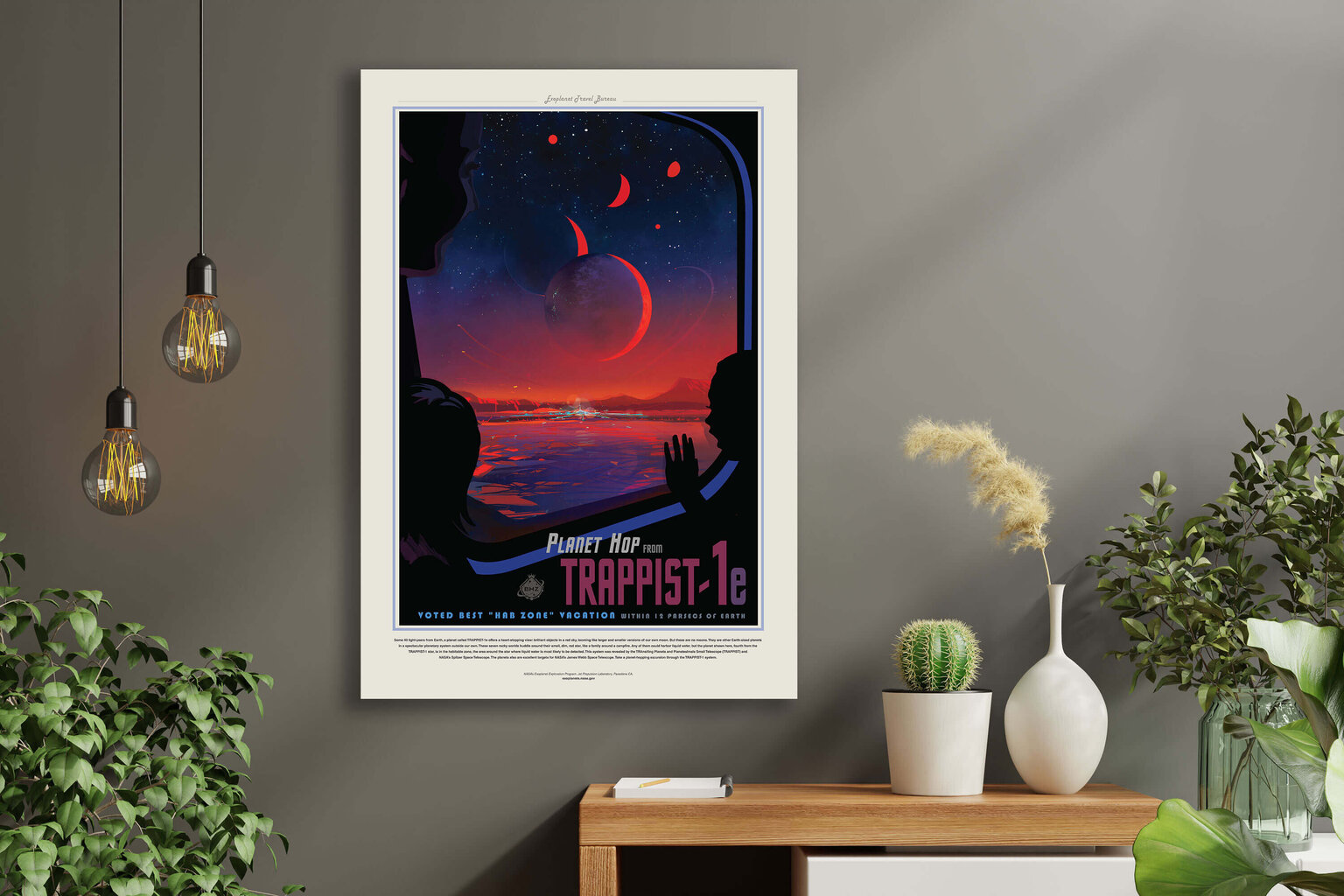 Juliste NASA: Trappist 1d hinta ja tiedot | Taulut | hobbyhall.fi