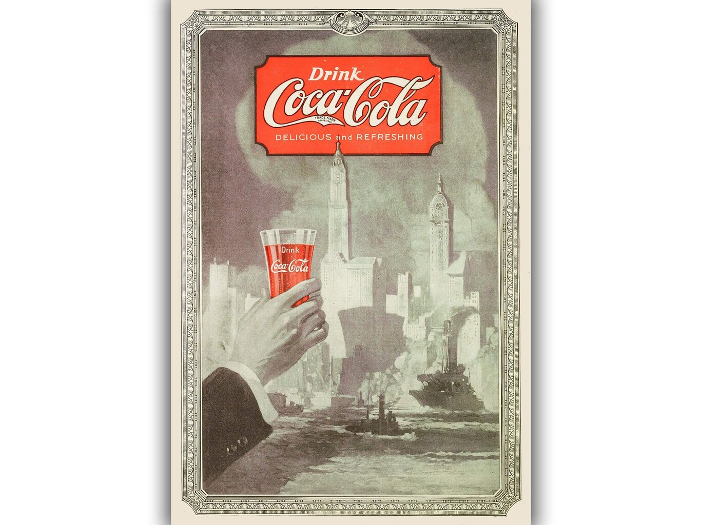 Vanha juliste Coca-Cola hinta ja tiedot | Taulut | hobbyhall.fi