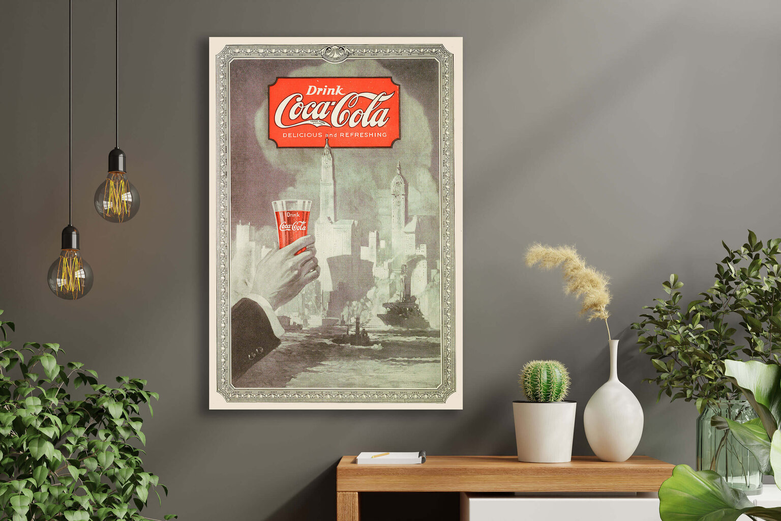 Vanha juliste Coca-Cola hinta ja tiedot | Taulut | hobbyhall.fi