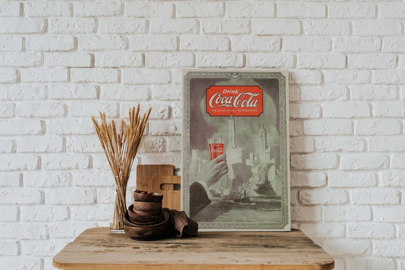 Vanha juliste Coca-Cola hinta ja tiedot | Taulut | hobbyhall.fi