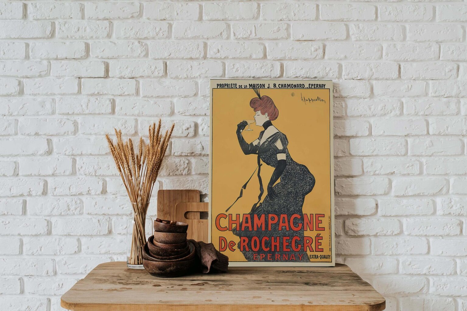 Vintage-juliste Champagne Rochegre, 59 x 84 cm (A1), hinta ja tiedot | Taulut | hobbyhall.fi