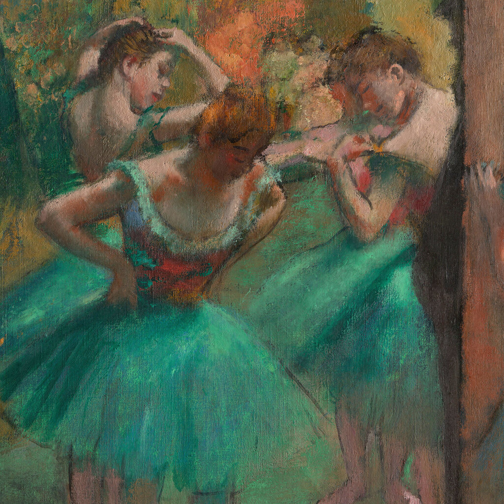 Taulu Tanssijat vaaleanpunaisena ja vihreänä, Edgar Degas hinta ja tiedot | Taulut | hobbyhall.fi