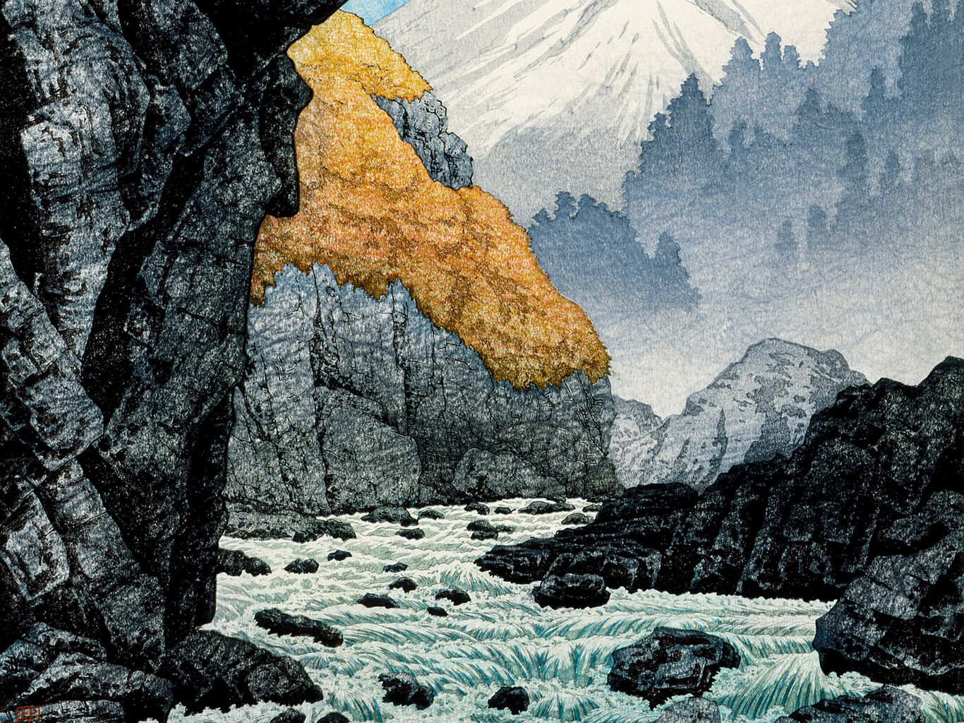 Taulu Ashitaka-vuoren juurella (Hiroaki Takahashi) hinta ja tiedot | Taulut | hobbyhall.fi