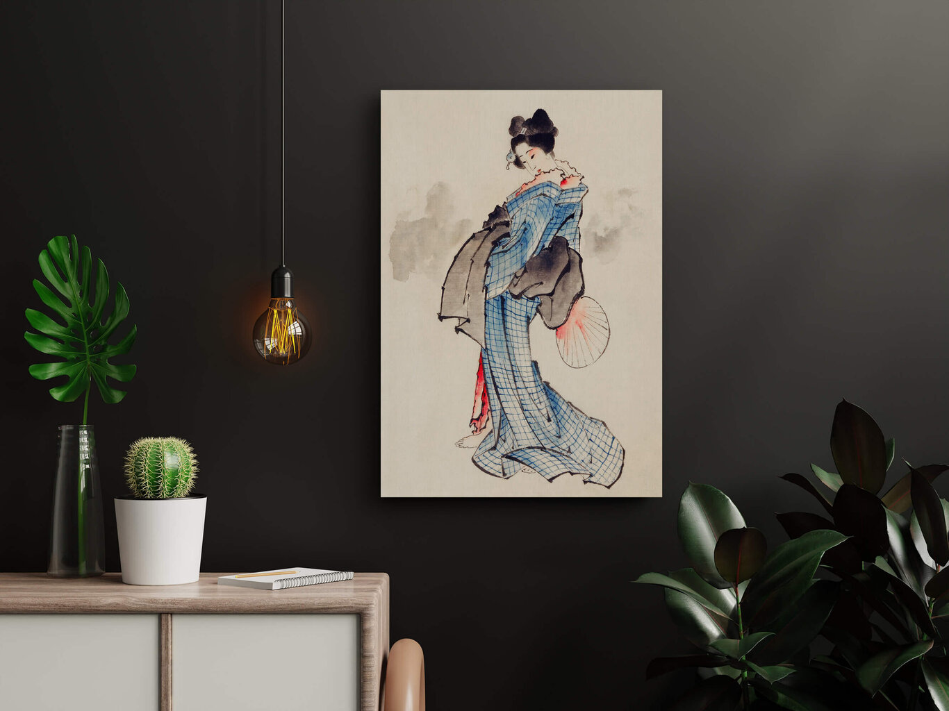 Taulu seisova nainen (Katsushika Hokusai), 100 x 70 cm hinta ja tiedot | Taulut | hobbyhall.fi