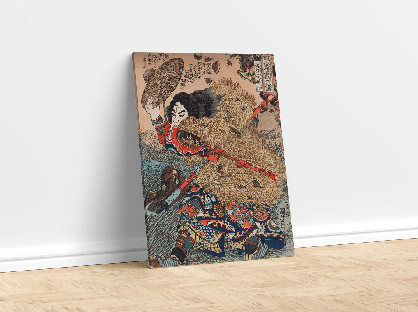 Taulu Hero Suikoden (Utagawa Kuniyoshi), 100 x 70 cm hinta ja tiedot | Taulut | hobbyhall.fi