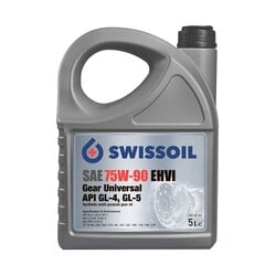 Yleismaailmallinen voimansiirtöljy SAE 75W-90 EHVI, API GL-4 + GL-5, 5 litraa hinta ja tiedot | SwissOil Voiteluaineet | hobbyhall.fi