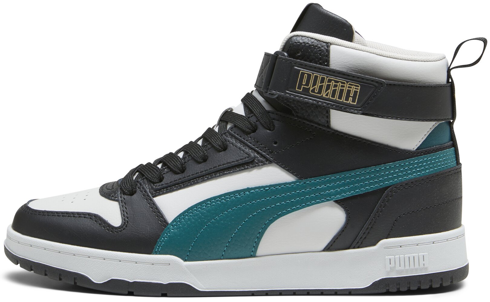 Puma Jalkineet Rbd Game Cool Black White Green 385839 19 385839 19/12 hinta ja tiedot | Miesten kengät | hobbyhall.fi