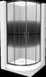 Puolipyöreä suihkukaappi Mexen Rio altaalla ja sifonilla, puolimatta, Black, 70 x 70 cm hinta ja tiedot | Suihkukaapit ja suihkunurkat | hobbyhall.fi