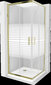 Suihkukaappi Mexen Rio F altaalla ja sifonilla, puolimatta, Gold+White/Gold, 70 x 70 cm hinta ja tiedot | Suihkukaapit ja suihkunurkat | hobbyhall.fi