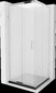 Suihkukaappi Mexen Rio F altaalla ja sifonilla, Chrome+Black/Chrome, 70 x 70 cm hinta ja tiedot | Suihkukaapit ja suihkunurkat | hobbyhall.fi