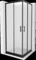 Suihkukaappi Mexen Rio F altaalla ja sifonilla, matta, Black, 70 x 70 cm hinta ja tiedot | Suihkukaapit ja suihkunurkat | hobbyhall.fi