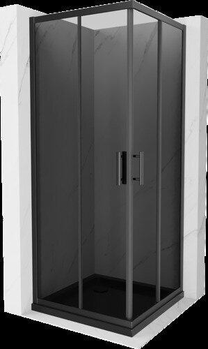 Suihkukaappi Mexen Rio F altaalla ja sifonilla, Graphite/Black, 70 x 70 cm hinta ja tiedot | Suihkukaapit ja suihkunurkat | hobbyhall.fi