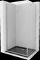 Suihkukaappi Mexen Pretoria altaalla ja sifonilla, Chrome+Black/Chrome, 70 x 110 cm hinta ja tiedot | Suihkukaapit ja suihkunurkat | hobbyhall.fi