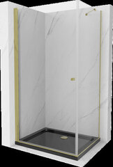 Suihkukaappi Mexen Pretoria altaalla ja sifonilla, Gold+Black/Gold, 70 x 80 cm hinta ja tiedot | Suihkukaapit ja suihkunurkat | hobbyhall.fi