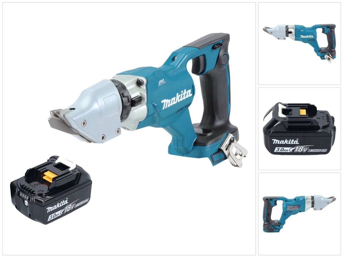 Makita DJS 200 F1 Akkupeltisakset 18 V 2,0 mm + 1x akku 3,0 Ah - ilman laturia hinta ja tiedot | Sahat ja sirkkelit | hobbyhall.fi