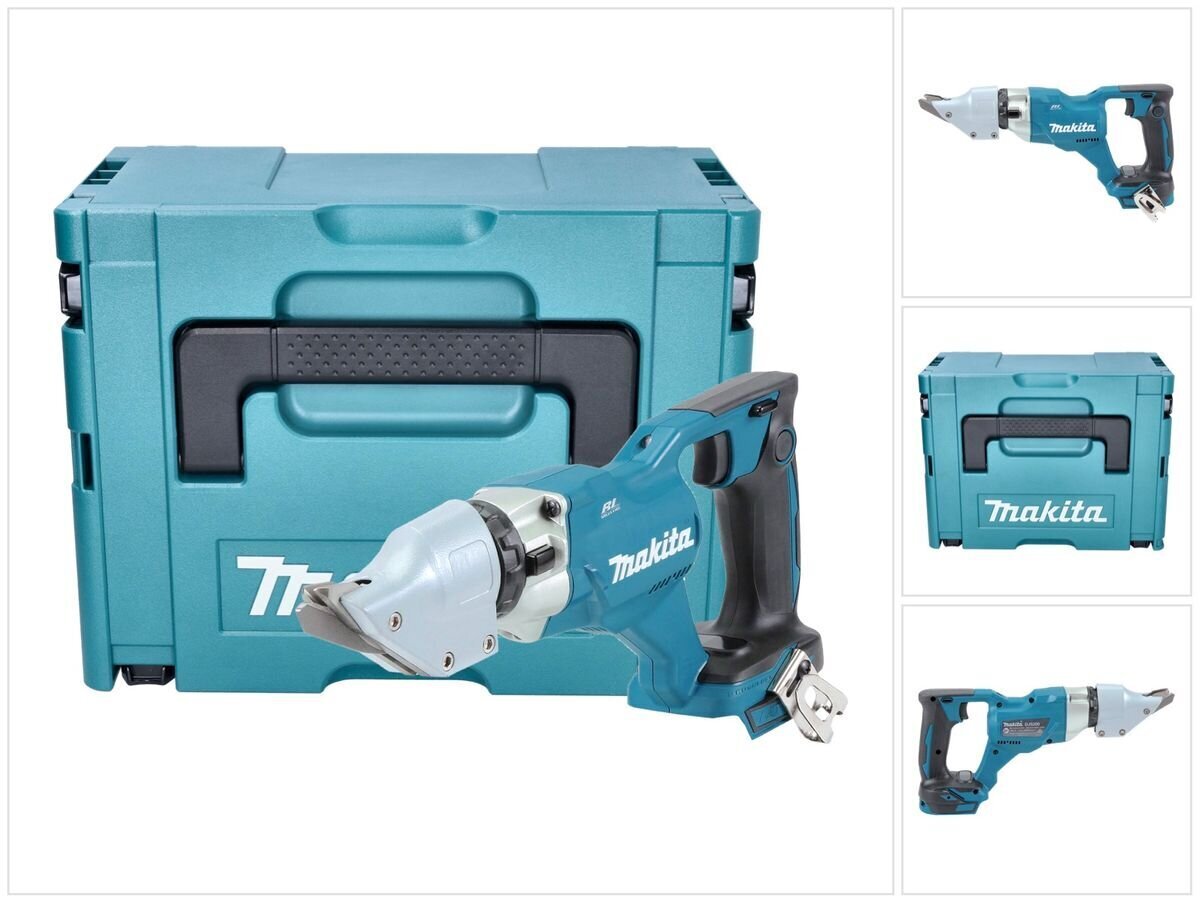 Makita DJS 200 ZJ Akkukäyttöinen peltisakset 18 V 2,0 mm + Makpac - ilman akkua, ilman laturia hinta ja tiedot | Sahat ja sirkkelit | hobbyhall.fi