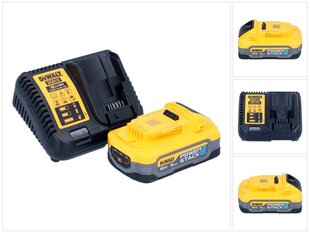 Dewalt lataussarja 18 V DCB 115 H1 1x Powerstack akku 5,0 Ah + DCB 115 XR laturi hinta ja tiedot | Akkuporakoneet ja ruuvinvääntimet | hobbyhall.fi