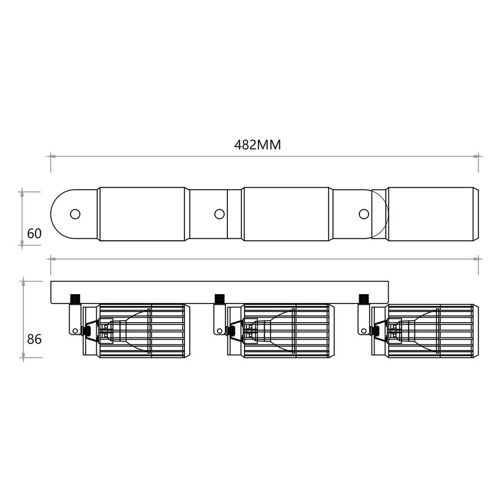 Milagro kattovalaisin Vertical ML0296 hinta ja tiedot | Kattovalaisimet | hobbyhall.fi