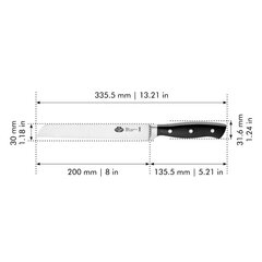 Leipäveitsi Ballarini Brenta 20cm hinta ja tiedot | Veitset ja tarvikkeet | hobbyhall.fi