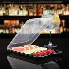 Säilytysastia hedelmille ja sushille Coctail 17x25,2x3,2cm musta hinta ja tiedot | Elintarvikkeiden säilytysastiat | hobbyhall.fi