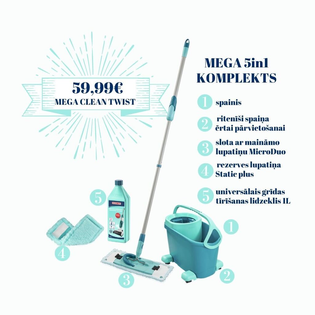 MEGA-pakkaus Clean Twist M Ergo hinta ja tiedot | Siivoustarvikkeet | hobbyhall.fi