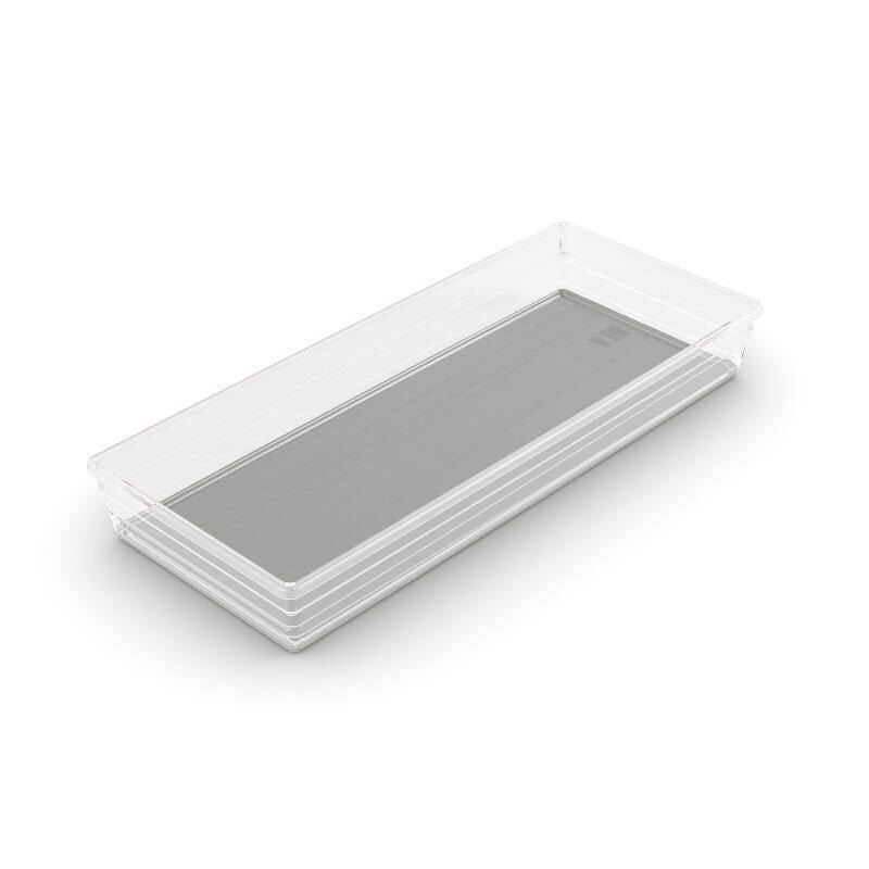 Laatikko Sistemo Organizer 8 37,5 x 15 x 5 cm läpinäkyvä/vaaleanharmaa hinta ja tiedot | Säilytyslaatikot ja -korit | hobbyhall.fi