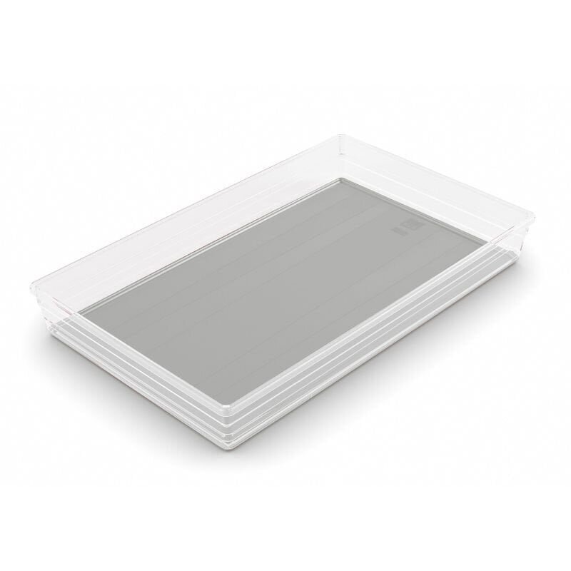 Laatikko Sistemo Organizer 9 39 x 24 x 5 cm läpinäkyvä/vaaleanharmaa hinta ja tiedot | Säilytyslaatikot ja -korit | hobbyhall.fi