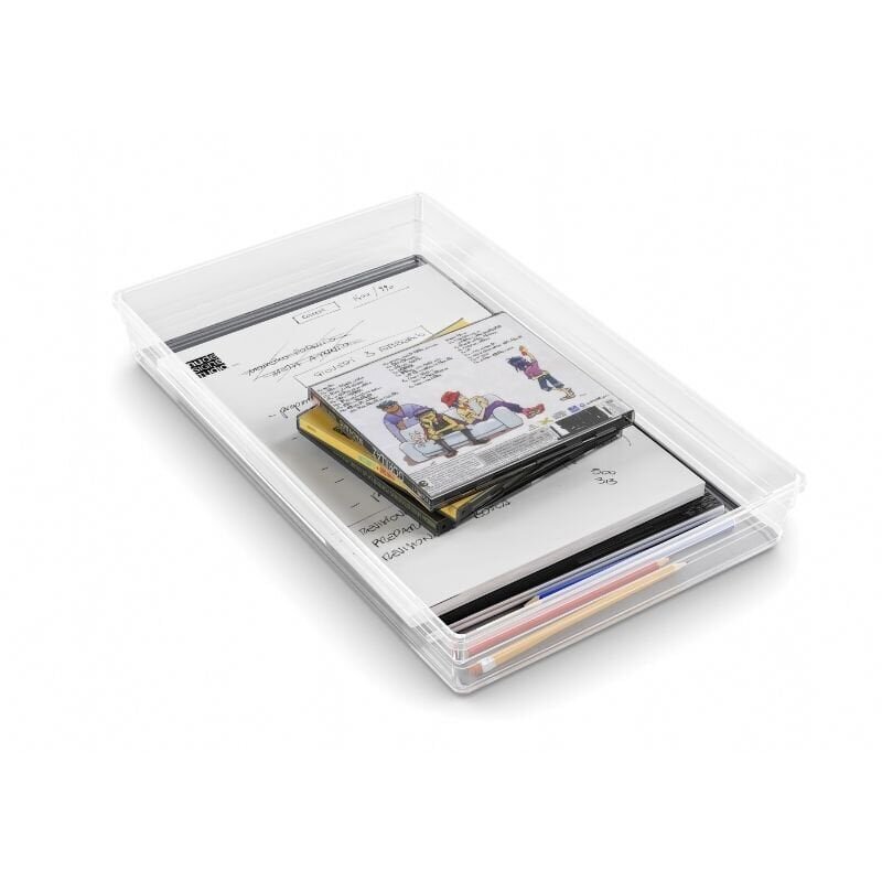 Laatikko Sistemo Organizer 9 39 x 24 x 5 cm läpinäkyvä/vaaleanharmaa hinta ja tiedot | Säilytyslaatikot ja -korit | hobbyhall.fi