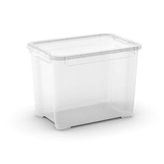 Laatikko kannellinen T Box S 20L 26,5x38x28,5cm läpinäkyvä hinta ja tiedot | Säilytyslaatikot ja -korit | hobbyhall.fi